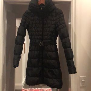 Vero Moda Women’s 3/4 Black Winter Jacket + Belt.